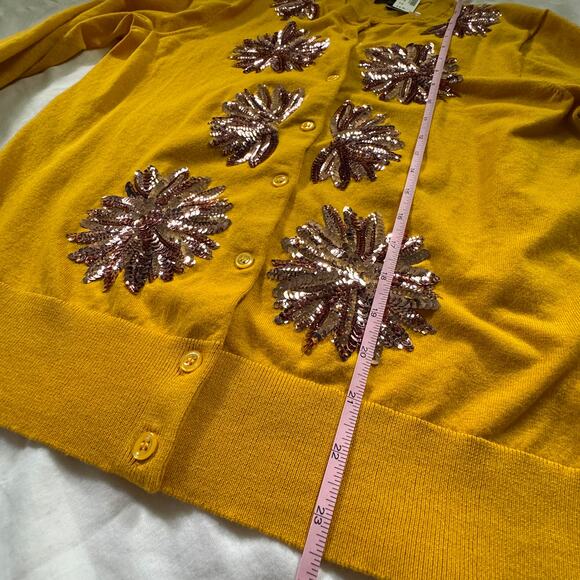 J.CREW Jackie Cardigan sweater sequin embellished L NWT - Picture 4 of 10